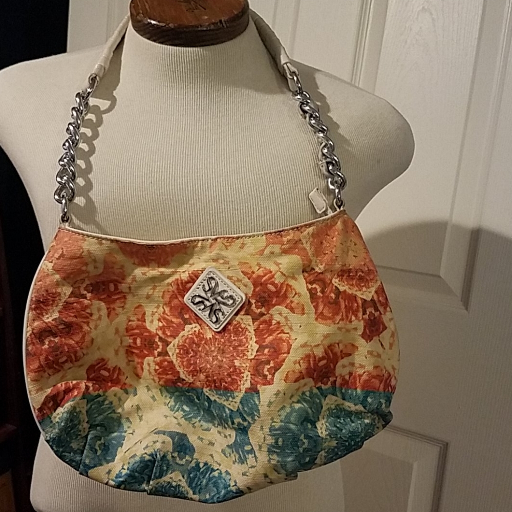 Simply Vera Vera Wang Tie Dyed Two Tone hobo‎ shoulder bag chain strap